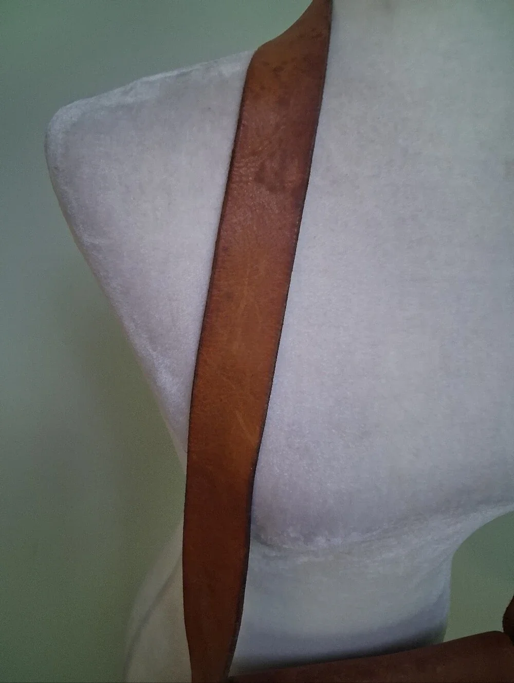 Vintage Hand Tooled Leather Crossbody Saddle Bag